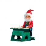 Santa's helper with circular saw