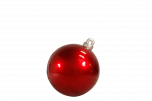 80 cm red Christmas ball in fiberglass