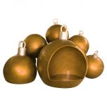 Christmas Ball stack w/seat - Gold