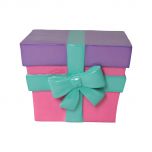 Christmas Parcel 40 cm (Purple & Pink)