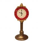 Santa Clock (Gold & Red)