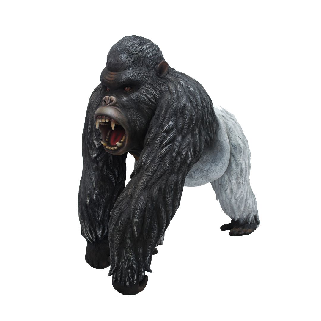 Life Size Silverback Gorilla Statue