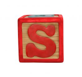 S letter sale block