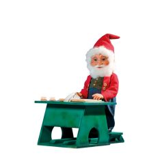 Santa's helper with circular saw