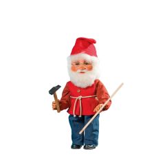 Santa's helper with hammer