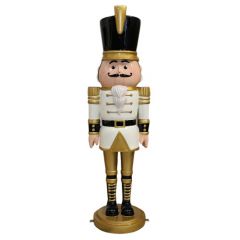 Nutcracker 180 cm (White and Gold)