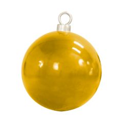 60 cm gold Christmas ball in fiberglass. 