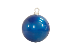 80 cm blue Christmas ball in blue you can hang in your Christmas display.