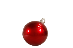80 cm red Christmas ball in fiberglass