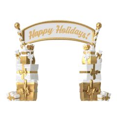 Gifts Archway "Happy Holidays"
