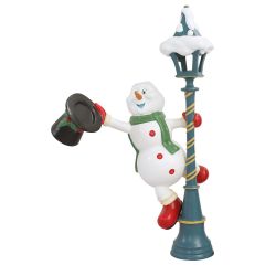 Snowman on a Light Post