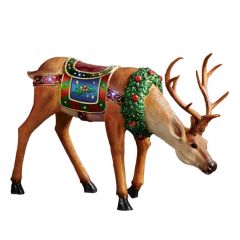 Christmas Deer Grazing