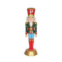 American Christmas Nutcracker 6ft (Red and Green)