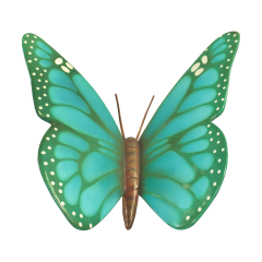 Big Cyan Butterfly
