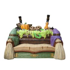 Witch Cauldron Bench for for Halloween Decor