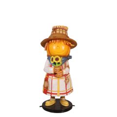 Pumpkin Scarecrow Girl