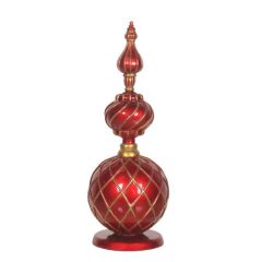 Ornament Finial Red/Gold