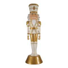 American Christmas Nutcracker 9ft. - White & Gold