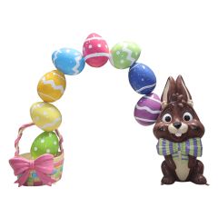 Easter Egg with Bunny Archway