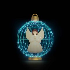 Christmas Ball "Angel" (Turquoise)