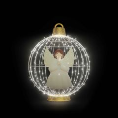 Christmas Ball "Angel" (White)