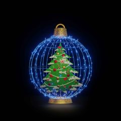 Christmas Ball "Christmas Tree" (Blue)