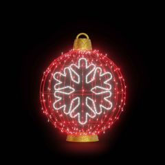 Christmas Ball "Snowflake" (Red)