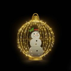 Christmas Ball "Snowman" (Warm White)