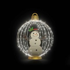 Christmas Ball "Snowman" (White)