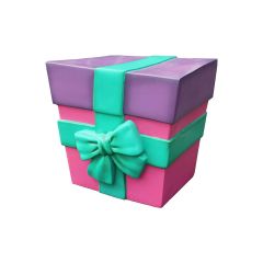 Christmas Parcel 30 cm (Purple & Pink)