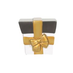 Christmas Parcel 30 cm (Silver & Gold)