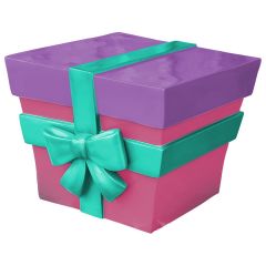 Christmas Parcel 60 cm (Purple & Pink)