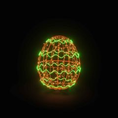 Easter Light Egg 1 (Orange & Green)