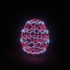 Easter Light Egg 1 (Pink & Turquoise)