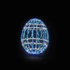 Easter Light Egg 2 (Blue, Turquoise & White)