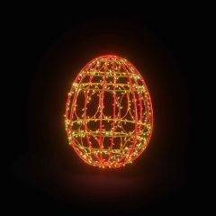 Easter Light Egg 2 (Red, Orange & Yellow)