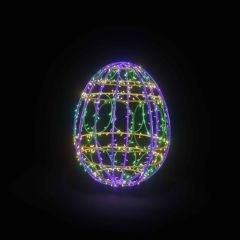 Easter Light Egg 2 (Purple, Green & Yellow)