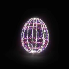 Easter Light Egg 1 (White, Purple & Pink)