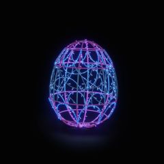 Easter Light Egg 3 (Blue & Purple)