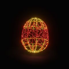Easter Light Egg 3 (Red & Yellow)