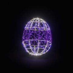 Easter Light Egg 3 (Purple & White)