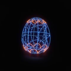 Easter Light Egg 4 (Blue & Orange)