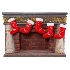 Fireplace with Socks
