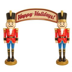 Nutcracker Archway "Happy Holidays"