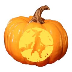 Pumpkin with Light - Witch