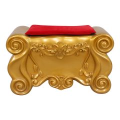 Santa Footrest (Gold & Red)