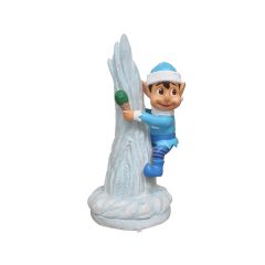 Santa Elf on Icicle (Blue)