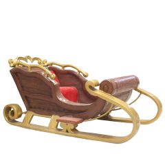 Santa Sleigh (Brown & Gold)