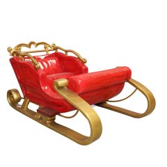 Santa Sleigh (Gold & Red)