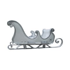Santa Sleigh 4 Seater (White & Silver)